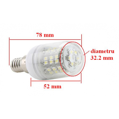 Bec LED Economic 48SMD 4W Soclu E14