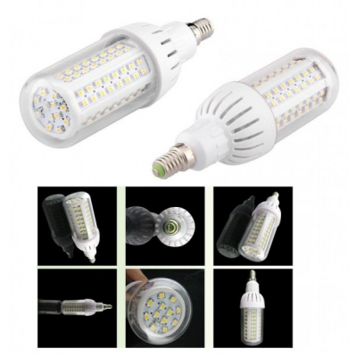 Bec LED Economic Corn Bulb 108 LED SMD 9W Soclu E14 Alb Rece