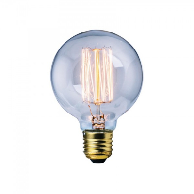 Bec LED Filament 8W Decorativ Edison Vintage Alb Cald E27 G80