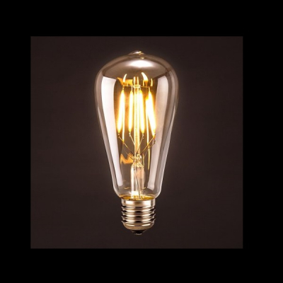 Bec LED Filament 8W Decorativ Edison Vintage Alb Cald E27 ST64 MNR8261