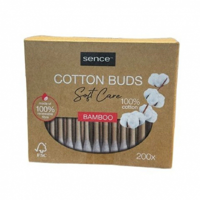 Betisoare Urechi Sence Bamboo Cotton Bambus si Bumbac 200buc DNC41962