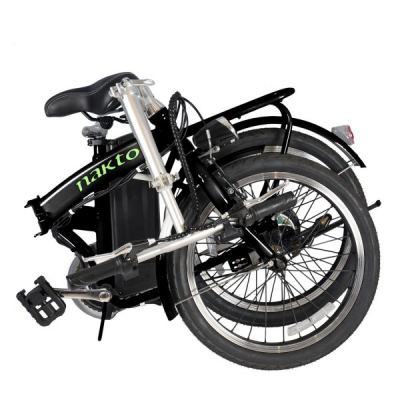 Bicicleta Electrica Pliabila 20 Inch 250W 36V Negru cu Verde Nakto