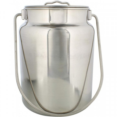 Bidon INOX Lapte, Miere, Ulei Gamela cu Capac, Maner 4l Grunberg IRL45