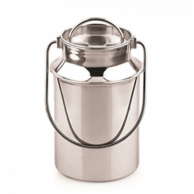 Bidon INOX Lapte, Miere, Ulei Gamela cu Capac, Maner 1.7l Grunberg IRL2