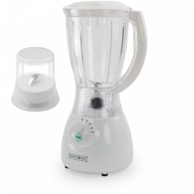 Blender 2in1 cu Rasnita 400W 1.5L Royalty Line RL-SM-400P.2L ALB