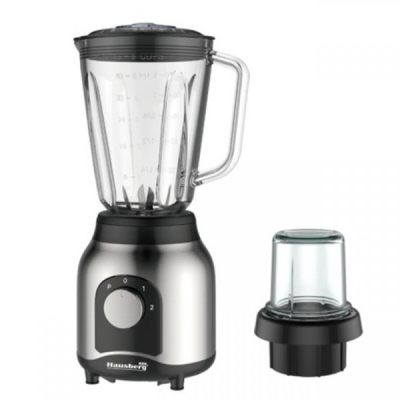 Blender cu Rasnita si Bol din Sticla 1.5l Pulse 600W Hausberg HB7762