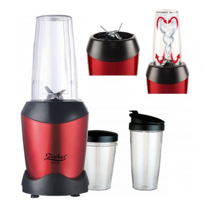 Blender cu Recipient Sport Portabil 1200W Zephyr Z1162NB