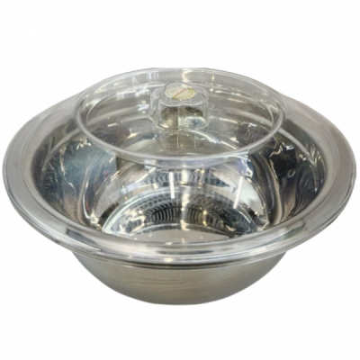 Bol Inox cu Capac Plastic 30cm WEI A-16072 DNC63846