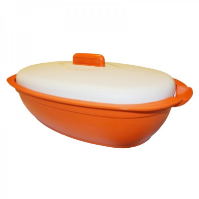 Bol oval din plastic cu capac 2833
