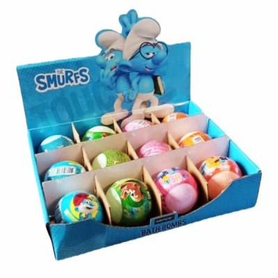 Bomba baie din sare efervescenta 100g Smurfs DIV. SORTIMENTE DNC47119