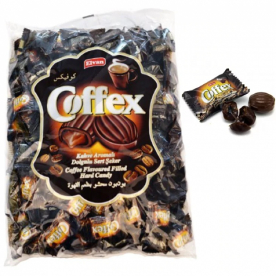 Bomboane Dropsuri Crema Cafea Ambalate Individual Coffex Elvan 1kg MGR2412