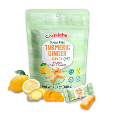 Bomboane Moi Fara Zahar Ghimbir Turmeric Lamaie CorNiche 100g MLL