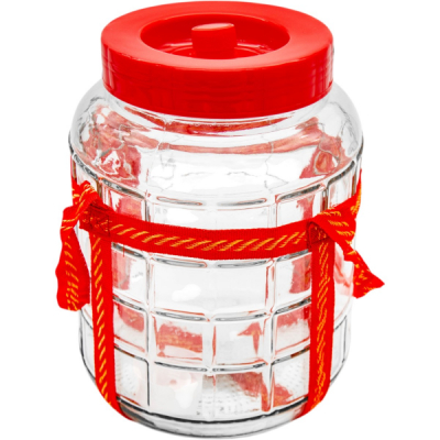 Borcan sticla cu capac de plastic cu supapa Tragar 5L CNN50637