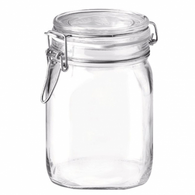 Borcan Sticla inchidere ermetica inel cauciuc sarma Inox 1500ml Grunberg BS6515