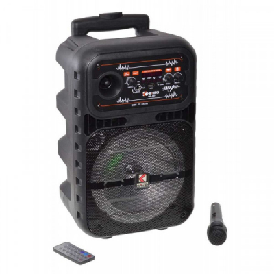 Boxa Karaoke Bluetooth Microfon Radio Telecomanda 49x29x25cm 12W QS807 XXM