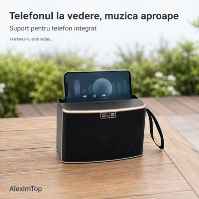Boxa Portabila Bluetooth cu Panou Solar Radio FM SZ-L15 MINI 13A005 XXM