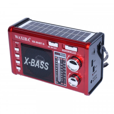 Boxa Portabila Bluetooth Radio Panou Solar Lanterna USB XB864BTS XXM