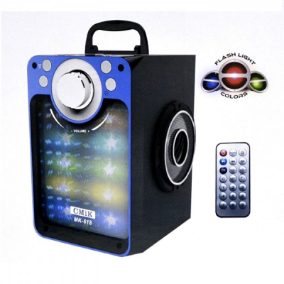 Boxa Portabila Bluetooth Telecomanda USB SD Radio AUX 17x24cm MK618BT XXM