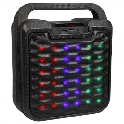 Boxa Portabila Iluminata cu Radio FM SD USB MP3 AUX B19