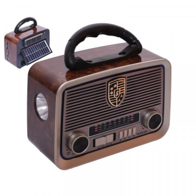 Boxa Portabila Radio Retro MP3 BT Panou Solar Lanterna YG1181USBT XXM