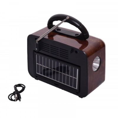 Boxa Portabila Radio Retro MP3 BT Panou Solar Lanterna YG1181USBT XXM