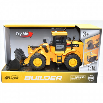 Buldoexcavator cu lumini si sunet scara 1:16 pentru copii WY420A CWT