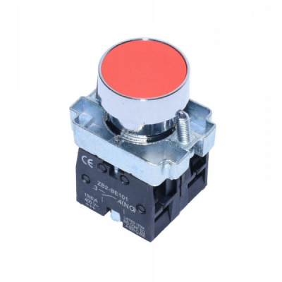 Buton Motor Push cu Revenire BA45 Rosu 6E065 XXM