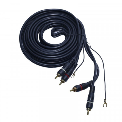 Cablu 2 Rca Tata - 2 Rca Tata cu Remote 5m Ecranat 4mm 11E012 XXM