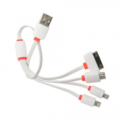 Cablu Incarcare 4in1 USB la Micro USB, Micro USB 3, Iphone si Lightning