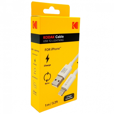 Cablu Incarcare USB - Lightning iPhone 2A 10W 5V Kodak 30425996 CGS