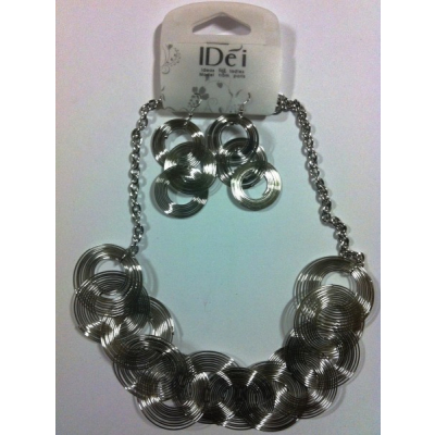 Set Colier si Cercei Argintii X3533