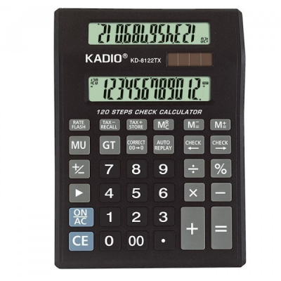 Calculator de Birou 12 Caractere LCD Dublu Display KD8122TX CGS