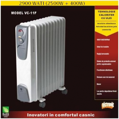 Calorifer cu ulei si ventilator Victronic VC11F