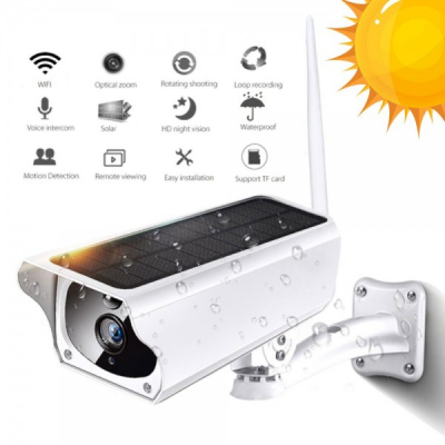 Camera de Supraveghere Wifi cu Panou Solar de Exterior 1080P SC310