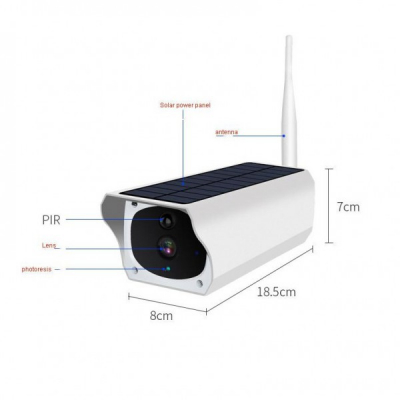 Camera de Supraveghere Wifi cu Panou Solar de Exterior 1080P SC310