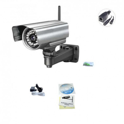 Camera Supraveghere Exterior Wireless cu IP Carcasa Metalica