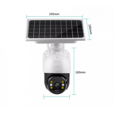 Camera Supraveghere Video Rotativa, Audio, Panou Solar 1080P WiFi iCSee