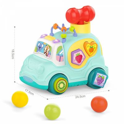 Camionul cu sunete pentru Copii de la 18 luni+ Verde-Multicolor HE0547 CWT