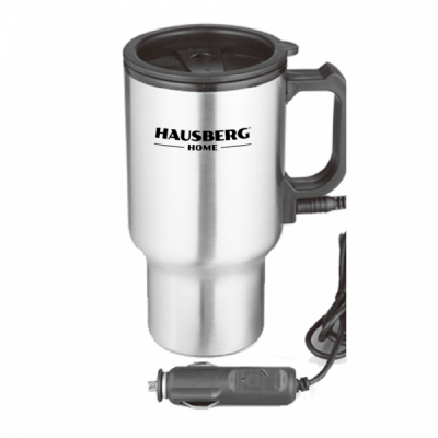 Cana Termos Travel Mug 450ml Auto 12V Hausberg HB1460