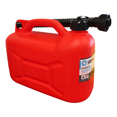 Canistra din plastic pentru combustibil rosie 5L Sterk CNN46498