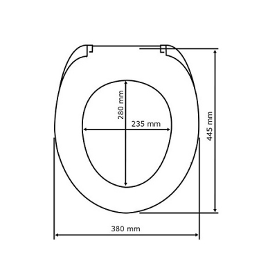 Capac WC Wenko Design Duroplast 45x38cm