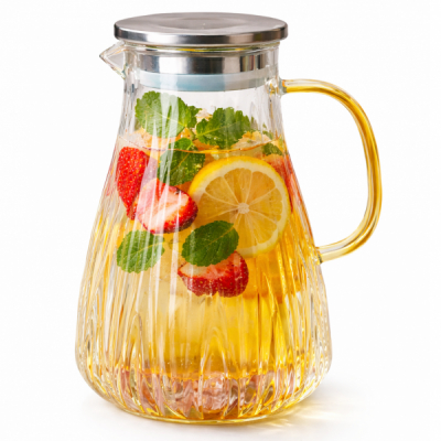 Carafa Limonada cu capac 1600ml Sticla WEI A-16004 DNC66621