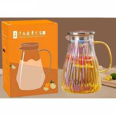 Carafa Limonada cu capac 1600ml Sticla WEI A-16004 DNC66621