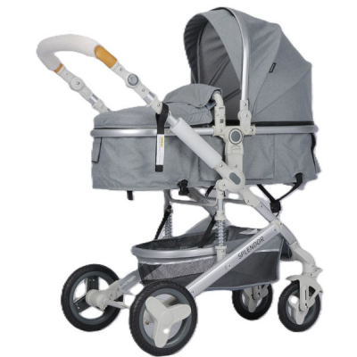 Carucior multifunctional 3in1 geanta roti EVA maner reversibil parasolar Splendor SP530GRI JGR