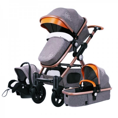 Carucior Multifunctional 3in1 JU Golden Baby T800 Gri