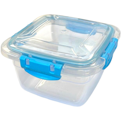 Caserola din plastic patrata cu Click 500ml QS136 CNN51080