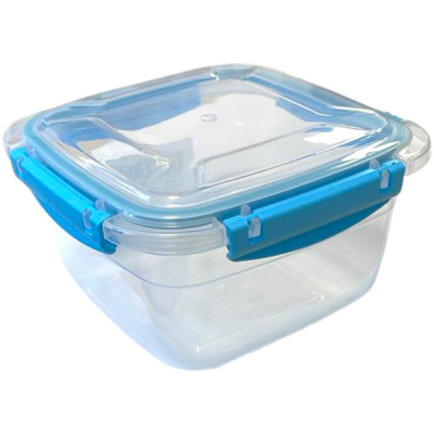 Caserola din plastic patrata cu Click 900ml QS137 CNN51081