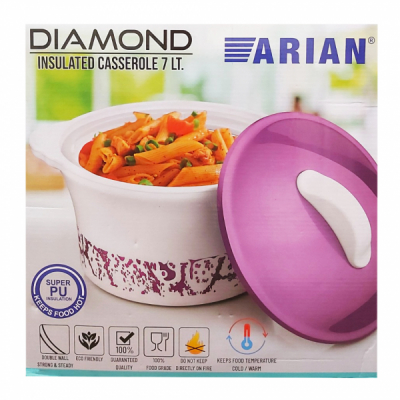 Caserola Termica Cratita Termos Plastic si Inox 7L cu capac AR-DIA7000 CNN46169
