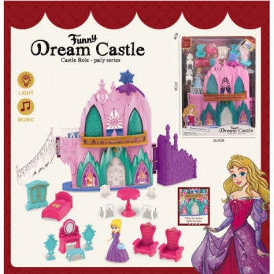 Castel de jucarie Dream Castle roz cu accesorii set de joaca cu printesa SG-29051 CWT