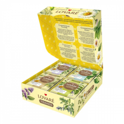 Ceai asortat Chamomile Collection Lovare set 32 pliculete 4 arome plante 41.6g MGR34927